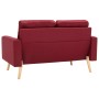 Wine Red Fabric 2-Piece Sofa Set by vidaXL, Sofas - Ref: Foro24-3056621, Price: 470,92 €, Discount: %