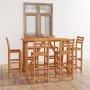 Garden bar table and chairs 7 pcs solid acacia wood by vidaXL, Garden sets - Ref: Foro24-3057851, Price: 490,33 €, Discount: %