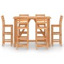 Garden bar table and chairs 7 pcs solid acacia wood by vidaXL, Garden sets - Ref: Foro24-3057851, Price: 490,33 €, Discount: %