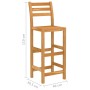 Garden bar table and chairs 7 pcs solid acacia wood by vidaXL, Garden sets - Ref: Foro24-3057851, Price: 490,33 €, Discount: %