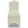 Elastic chair cover 4 units cream by vidaXL, Covers - Ref: Foro24-131410, Price: 19,77 €, Discount: %