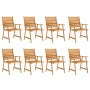 Garden dining set 9 pieces solid acacia wood by vidaXL, Garden sets - Ref: Foro24-3057847, Price: 670,99 €, Discount: %