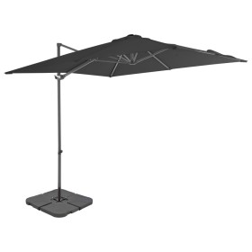 Garden umbrella with anthracite gray portable base by vidaXL, Umbrellas - Ref: Foro24-276337, Price: 294,99 €, Discount: %