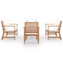 5-piece garden furniture set with cushions, made of solid acacia wood. by vidaXL, Garden sets - Ref: Foro24-3057786, Price: 5...