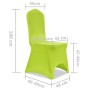 Funda de silla elástica 6 unidades verde de vidaXL, Fundas - Ref: Foro24-131414, Precio: 27,44 €, Descuento: %