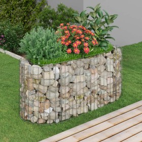 Galvanized iron gabion bed 120x50x50 cm by vidaXL, Pots and planters - Ref: Foro24-152024, Price: 69,99 €, Discount: %