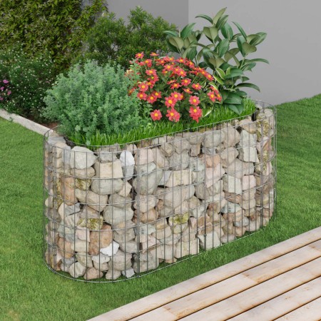 Galvanized iron gabion bed 120x50x50 cm by vidaXL, Pots and planters - Ref: Foro24-152024, Price: 67,08 €, Discount: %