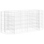 Galvanized iron gabion bed 120x50x50 cm by vidaXL, Pots and planters - Ref: Foro24-152024, Price: 67,08 €, Discount: %