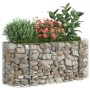 Galvanized iron gabion bed 120x50x50 cm by vidaXL, Pots and planters - Ref: Foro24-152024, Price: 67,08 €, Discount: %