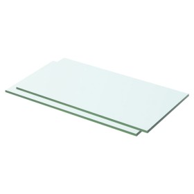 Shelves 2 units transparent glass panel 50x20 cm by vidaXL, Shelves and shelves - Ref: Foro24-3051559, Price: 25,13 €, Discou...