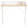 Escritorio blanco y natural 80x50x84 cm de vidaXL, Escritorios - Ref: Foro24-20273, Precio: 84,39 €, Descuento: %