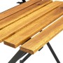 Folding garden dining table 7 pieces made of solid acacia wood by vidaXL, Garden sets - Ref: Foro24-3058156, Price: 365,42 €,...