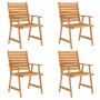 5-piece garden dining set solid acacia wood by vidaXL, Garden sets - Ref: Foro24-3057844, Price: 368,19 €, Discount: %