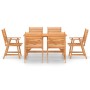 Garden dining set 7 pieces solid acacia wood by vidaXL, Garden sets - Ref: Foro24-3057845, Price: 520,35 €, Discount: %