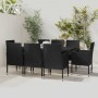 9-teiliges Garten-Esszimmerset aus synthetischem Rattan, schwarz von vidaXL, Gartensets - Ref: Foro24-3059426, Preis: 633,05 ...