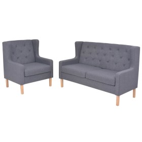 2-piece gray fabric sofa set by vidaXL, Sofas - Ref: Foro24-274932, Price: 531,58 €, Discount: %