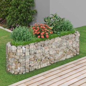 Gabion planter made of galvanized iron, 190x50x50 cm by vidaXL, Pots and planters - Ref: Foro24-152025, Price: 88,21 €, Disco...