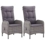 Garden furniture 3 pieces synthetic rattan and gray glass by vidaXL, Garden sets - Ref: Foro24-3058522, Price: 536,19 €, Disc...