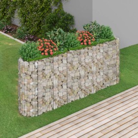 Galvanized iron gabion bed 260x50x100 cm by vidaXL, Pots and planters - Ref: Foro24-152034, Price: 96,01 €, Discount: %