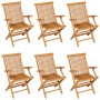 7-piece solid teak wood garden dining set by vidaXL, Garden sets - Ref: Foro24-3059604, Price: 566,57 €, Discount: %