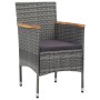 Garden furniture 5 pieces gray synthetic rattan and acacia by vidaXL, Garden sets - Ref: Foro24-3058327, Price: 371,20 €, Dis...