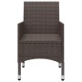 Garden furniture 9 pieces synthetic rattan and brown glass by vidaXL, Garden sets - Ref: Foro24-3058341, Price: 599,40 €, Dis...