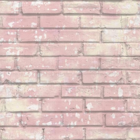 Urban Friends & Coffee Pink and White Brick Wallpaper by Noordwand, Painted paper - Ref: Foro24-425318, Price: 30,56 €, Disco...