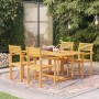 Garten-Essgruppe 5-teilig aus massivem Teakholz von vidaXL, Gartensets - Ref: Foro24-3059547, Preis: 482,43 €, Rabatt: %