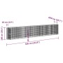 Galvanized iron gabion bed 540x50x100 cm by vidaXL, Pots and planters - Ref: Foro24-152038, Price: 168,00 €, Discount: %