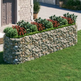 Galvanized iron gabion bed 400x100x100 cm by vidaXL, Pots and planters - Ref: Foro24-152047, Price: 196,41 €, Discount: %