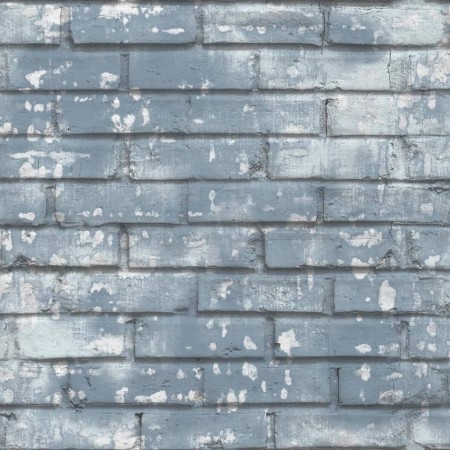 Urban Friends & Coffee Blue and white brick wallpaper by Noordwand, Painted paper - Ref: Foro24-425319, Price: 26,78 €, Disco...