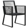 5-piece black PVC rattan garden dining set by vidaXL, Garden sets - Ref: Foro24-3058282, Price: 387,66 €, Discount: %