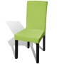 Straight elastic chair cover 4 units green by vidaXL, Covers - Ref: Foro24-131427, Price: 17,11 €, Discount: %