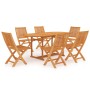 7-teilige Garten-Essgarnitur aus massivem Teakholz von vidaXL, Gartensets - Ref: Foro24-3059563, Preis: 711,31 €, Rabatt: %