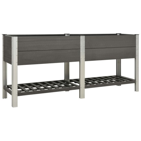 Mesa de cultivo para jardín con estante WPC gris 200x50x90 cm de vidaXL, Maceteros y jardineras - Ref: Foro24-149019, Precio:...