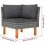 6-piece garden furniture set and gray synthetic rattan cushions by vidaXL, Garden sets - Ref: Foro24-3059712, Price: 429,93 €...