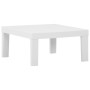 Set de muebles de jardín 4 piezas con cojines plástico blanco de vidaXL, Conjuntos de jardín - Ref: Foro24-3059829, Precio: 3...