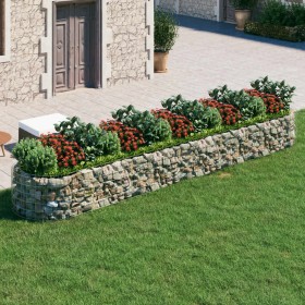 Galvanized iron gabion bed 500x100x50 cm by vidaXL, Pots and planters - Ref: Foro24-152043, Price: 88,38 €, Discount: %