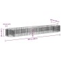 Galvanized iron gabion bed 500x100x50 cm by vidaXL, Pots and planters - Ref: Foro24-152043, Price: 88,38 €, Discount: %