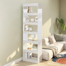 Glossy white shelving/space divider 60x30x198 cm by vidaXL, Bookcases and shelves - Ref: Foro24-811688, Price: 116,83 €, Disc...