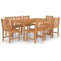 9-piece solid teak wood garden dining set by vidaXL, Garden sets - Ref: Foro24-3059942, Price: 1,00 €, Discount: %