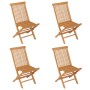 Garden dining set 5 pieces solid teak wood by vidaXL, Garden sets - Ref: Foro24-3059585, Price: 574,99 €, Discount: %