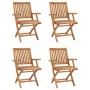 5-piece solid teak wood garden dining set by vidaXL, Garden sets - Ref: Foro24-3059549, Price: 646,44 €, Discount: %