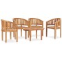 5-piece solid teak wood garden furniture set by vidaXL, Garden sets - Ref: Foro24-3059963, Price: 749,34 €, Discount: %