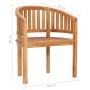 5-piece solid teak wood garden furniture set by vidaXL, Garden sets - Ref: Foro24-3059963, Price: 749,34 €, Discount: %