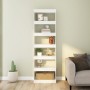 Glänzend weißes Regal/Raumteiler 60x30x198 cm von vidaXL, Bücherregale und Regale - Ref: Foro24-811688, Preis: 116,83 €, Raba...