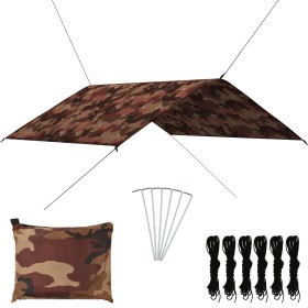 Outdoor camouflage tarpaulin 4x4 m by vidaXL, Umbrellas - Ref: Foro24-93064, Price: 48,15 €, Discount: %