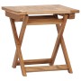 Tumbonas de jardín con reposapiés y mesa madera de teca maciza de vidaXL, Tumbonas - Ref: Foro24-3059959, Precio: 384,42 €, D...