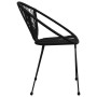 Juego de comedor de jardín 5 piezas ratán PVC negro de vidaXL, Conjuntos de jardín - Ref: Foro24-3060226, Precio: 459,64 €, D...