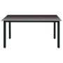 Juego de comedor para jardín 7 piezas negro de vidaXL, Conjuntos de jardín - Ref: Foro24-3060049, Precio: 556,68 €, Descuento: %